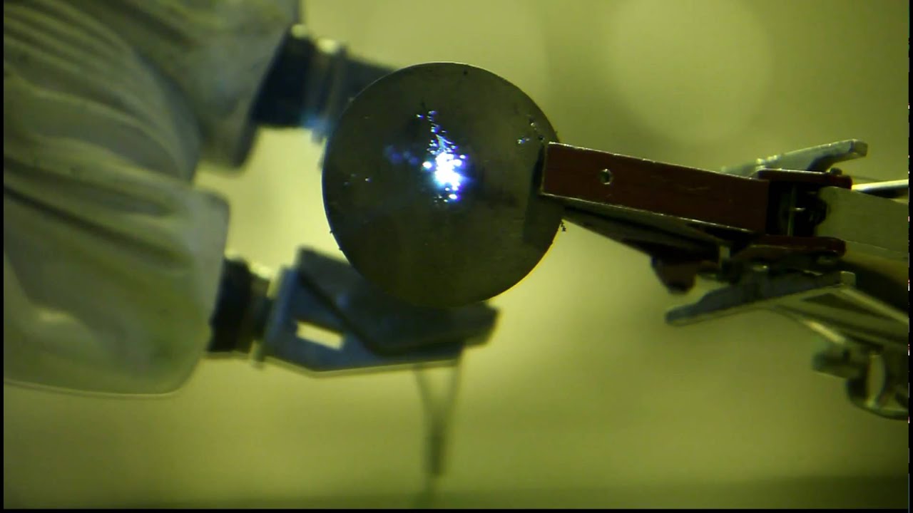 Spent Target inspection with light 2 - YouTube