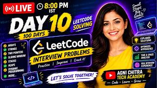 100 Days of Cracking Product-Based Coding Interviews 🔥 Day 10/100 | DSA  | LIVE 8 PM