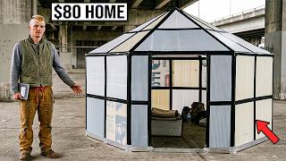 Homeless Boy Built a Hexayurt From $80 of Corrugated Plastic - No Tools, No Frame, No Skills