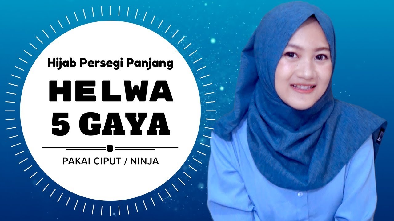 Tutorial Hijab Terbaru 5 Gaya HELWA Segi Empat Simple NMY Hijab