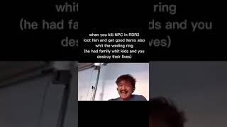 Pedro Pascal crying RDR2 meme