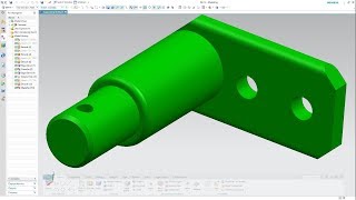 SIEMENS NX 12 - SUPPORTING SHAFT - CONCRETE MIXER