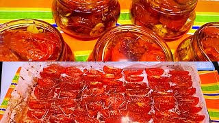 Tienes que prepararte para el invierno 2023 será duro conservas de tomates asados fácil y delicioso