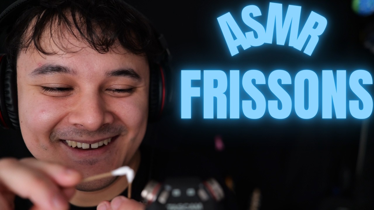 ASMR FRANÇAIS coton tige très PROCHE du micro pour avoir de PUISSANTS frissons