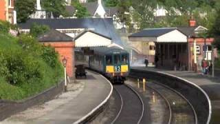 Class 104 DMU Departing Llangollen Station