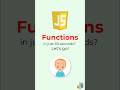 JavaScript Functions Explained in 60 Seconds | Beginner’s Guide #coding #programming #software