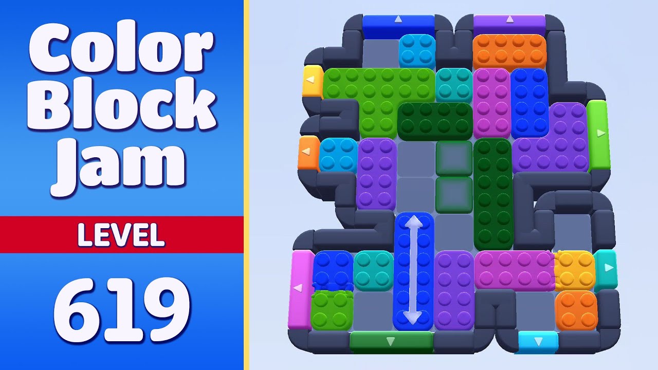 Color Block Jam Level 619 | Every Puzzle Solved! 🎯