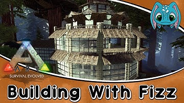 ARK:Survival Evolved Building w/ Fizz :: Tree House Mansion Build (No Mods)!!!