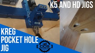 ... in this video i show you how to setup and use both the k5 hd kreg
pocket-hole jigs. pocket-hole...