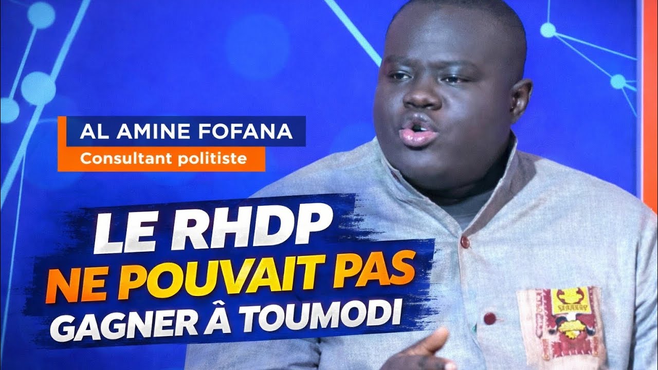 Al Amine Fofana s'exprime: le RHDP ne pouvait pas gagner à toumodi face au RHDP.