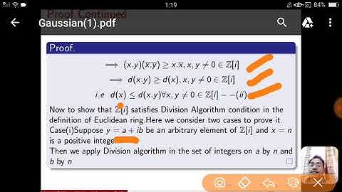 Euclidean Ring examples Gaussian integer ring and units of the ring