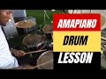 How to play amapiano drum groove as a beginner drummer  basic beat lesson