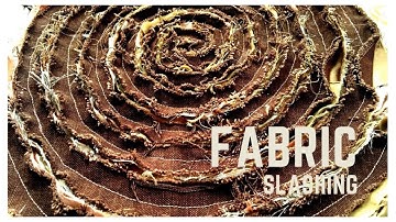 DIY FABRIC SLASHING TEXTILES TECHNIQUE | Textile Technique  | Didsbury Art Studio