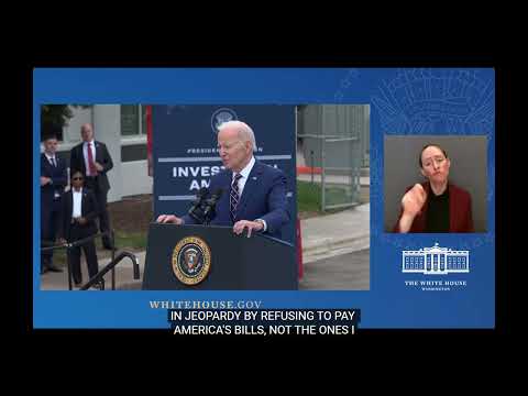 Biden: "Los republicanos no quieren pagar las facturas, no quieren el progreso"