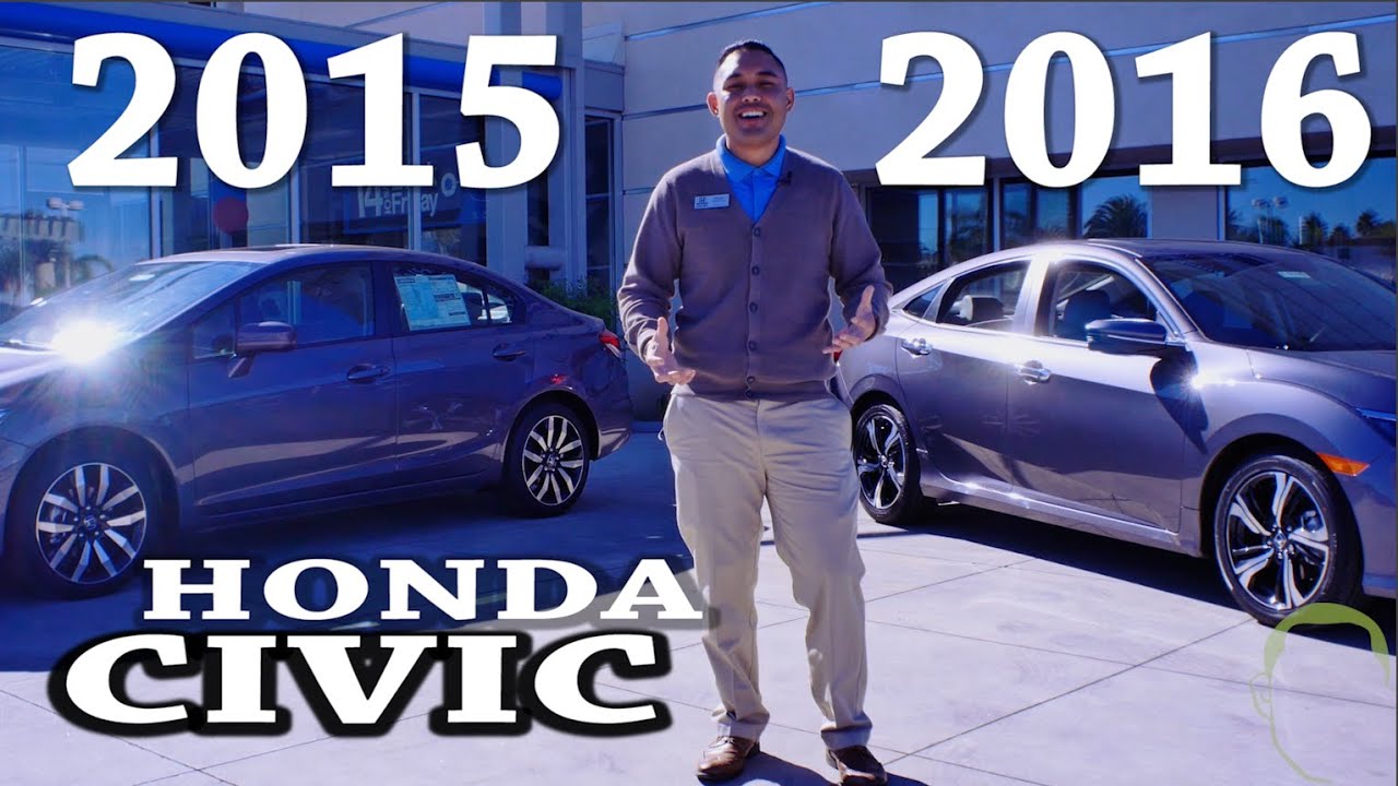 2016 Honda Civic VS 2015 Honda Civic Comparison 9th & 10 Generation