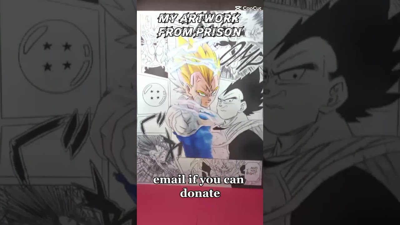 Dragonball z art print Goku Vegeta 