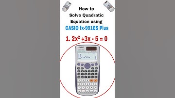 How to Solve Quadratic Equation using CASIO fx-991ES Calculator #youtube #maths #shortvideo #shorts