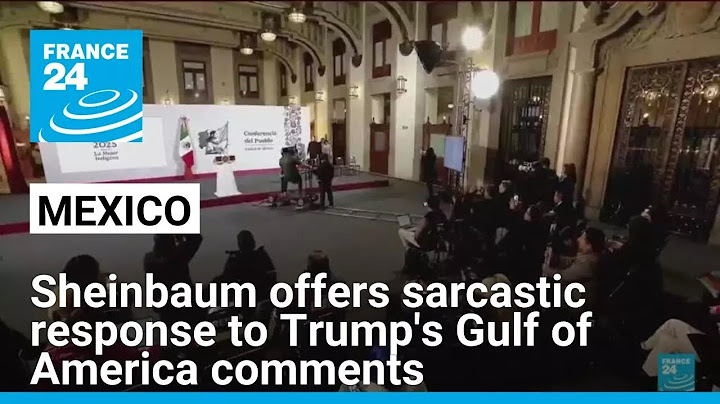 Mexico's Sheinbaum offers sarcastic response to Trump's Gulf of America comments • FRANCE 24