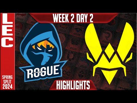 RGE vs VIT Highlights | LEC Spring 2024 W2D2 | Rogue vs Team Vitality