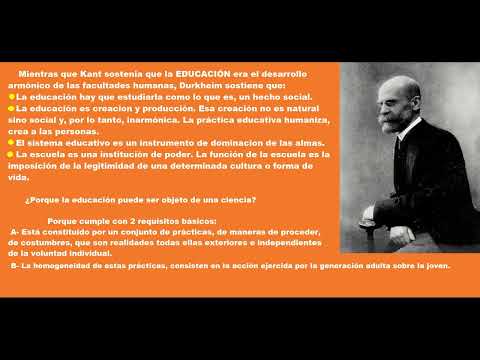 Durkheim y la Educación - Clase 8 | SOCIOLOGIA de la EDUCACIÓN