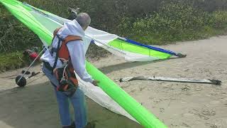 Hang glider set-up