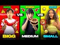 Big 🌶️ Medium🎂Small🍕 Challenge | Which Tsg Member Wins?🏆 - Mann Vlogs