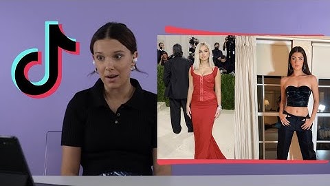 TikTok compitalion Millie Bobby Brown Reaction / Charli D