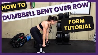 Dumbbell Bent Over Row Exercise Tutorial | Dumbbell Row