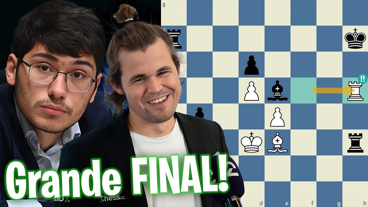 2# Magnus Carlsen VS Alireza Firouzja, vídeo no canal do Raffael Chess