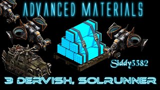 War Commander - Advanced Materials Base - 3 Dervish & 1 Solrunner - Quick & Easy.