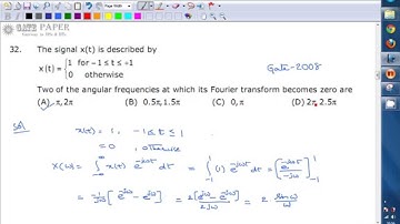 GATE 2008 ECE Fourier Transform