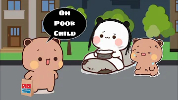 Dudu Helped a Poor Lady |Peach Goma| |Animation| |Bubuanddudu|