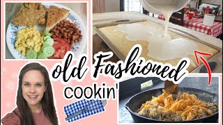 It overflowed... Old Fashioned Buttermilk Cake & Classic Southern Supper | Cooking & Homemaking
