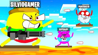 ¡SILVIOGAMER ASESINA a SOYDANY! 🔪😂 MOMENTOS DIVERTIDOS en STICK FIGHT de BOLITAS con PANCRACIO