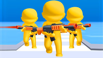 Gun clash 3D: Battle Friends - All Levels Gameplay Android iOS (1-4)