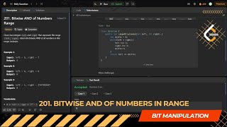 LEETCODE DAILY QUESTION 201 | Bitwise AND of Numbers Range | Is Kabir Coding #leetcode #coding