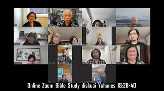 Online Zoom Seniors Bible Study diskusi Yohanes 18:28-40 today 09-10-2025