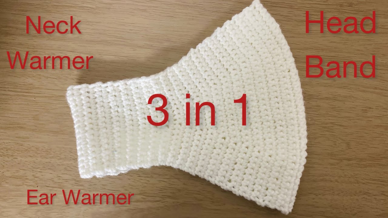 How to crochet 3 in 1 ear warmer | neck warmer | headband