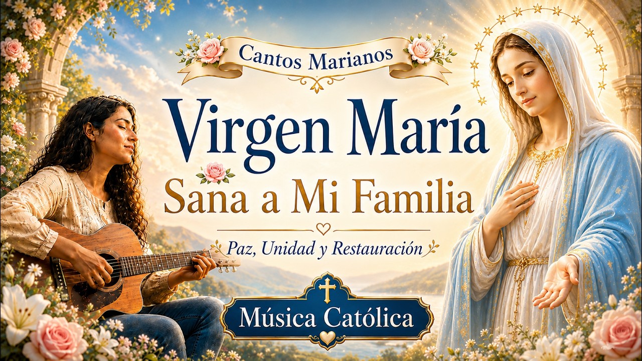 Virgen María, Sana a Mi Familia 🌹 Hermosos Cantos Marianos para la Paz, la Unidad y la Restauración