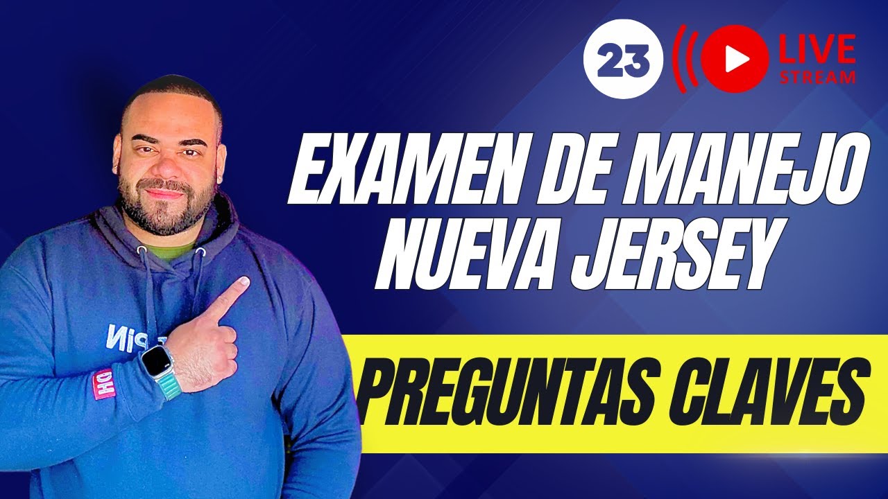 EXAMEN TEORICO DE MANEJO NEW JERSEY 2024 I Aprobarás con estas
