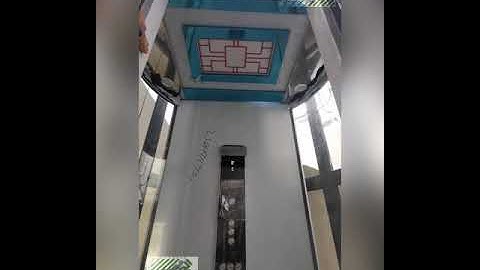 panormaic elevator with circle structure |مصعد بانورامي مع غرفة دائرية حديد #elevator #uae #homelift