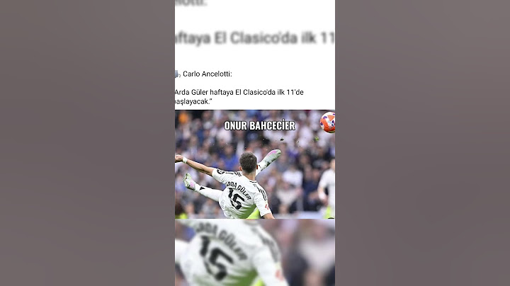ARDA GÜLER İLK 11 DE