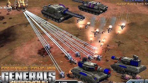 "Railgun Artillery + Laser Paladin" USA Rave 3 vs 3 Turbo Death Army | C&C Generals Zero Hour Mod