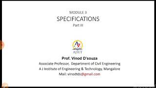 Quantity Surveying and Contract Management Module 3