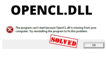 opencl: How to fix opencl dll missing windows 11