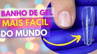Banho De Gel Com Molde F1 - Como Fazer - Unha Iniciante Mundo Nails