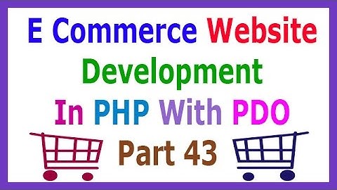 E Commerce Website Development In PHP With PDO Part 43 Creating User Table