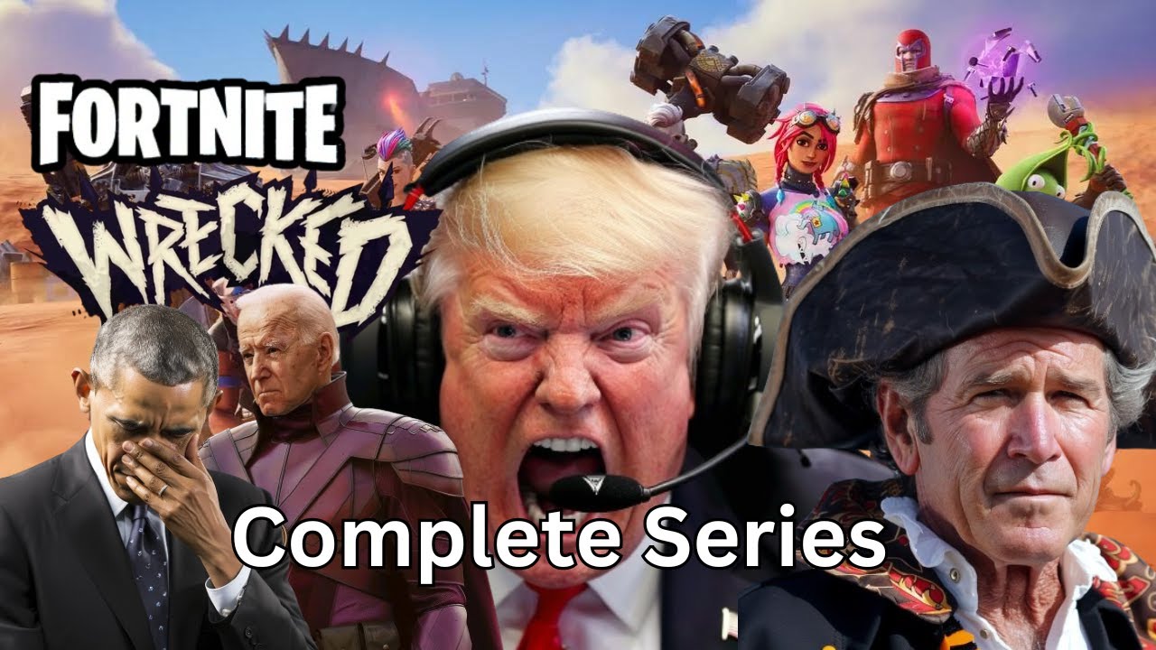 U.S Presidents Play Fortnite Chapter 5 Season 3 - Fortnite Wrecked (SUPERCUT)