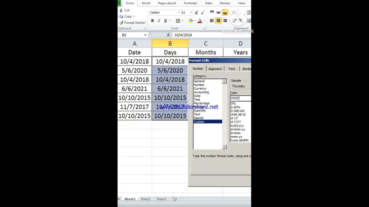 youtube-shorts-how-to-split-date-as-days-month-year-in-ms-excel