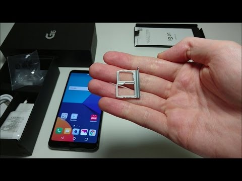 LG G6 How to Insert/Remove SIM Card or Micro SD Card